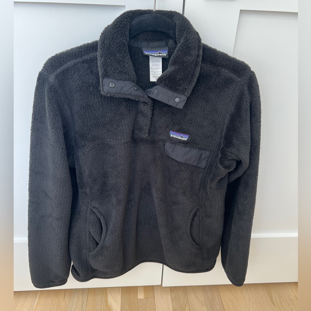 Patagonia Black Re-Tool Half-Snap Pullover